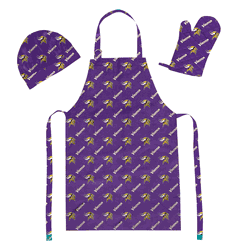 NFL Minnesota Vikings 3PC Set Apron Mitt Hat