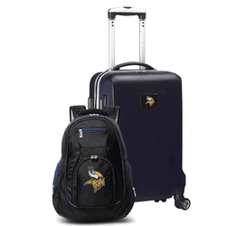 NFL Minnesota Vikings Deluxe 2-Piece Backpack & Carry-On Set