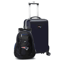 NFL New England Patriots Deluxe 2-Piece Backpack & Carry-On Set