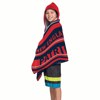 NFL New England Patriots Juvy Hooded Towel
