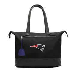 NFL New England Patriots Laptop Tote Bag with Colored Zipper Pull Accessory