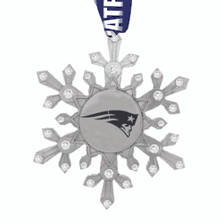 NFL New England Patriots Snowflake Collectible Ornament
