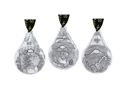 NFL New Orleans Saints 3-Piece Gridiron Gnomes Ornament Set