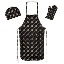 NFL New Orleans Saints 3PC Set Apron Mitt Hat