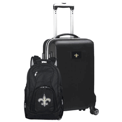 NFL New Orleans Saints Deluxe 2-Piece Backpack & Carry-On Set