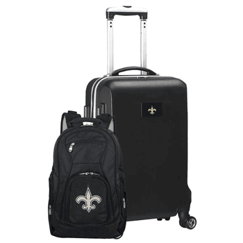 NFL New Orleans Saints Deluxe 2-Piece Backpack & Carry-On Set