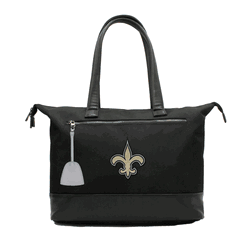 NFL New Orleans Saints Laptop Tote Bag with Colored Zipper Pull Accessory