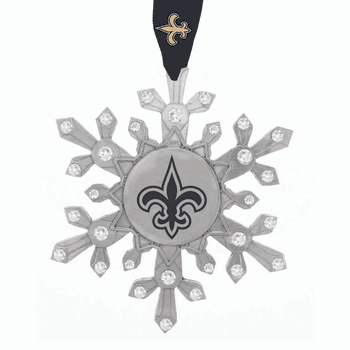 NFL New Orleans Saints Snowflake Collectible Ornament