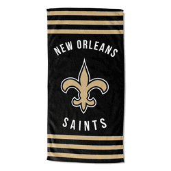 NFL New Orleans Saints Stripes Beach Towel