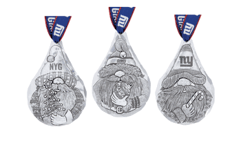 NFL New York Giants 3-Piece Gridiron Gnomes Ornament Set