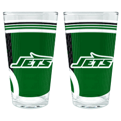 NFL New York Jets 2pc Pint Glass Set