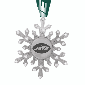NFL New York Jets Snowflake Collectible Ornament