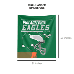 NFL Philadelphia Eagles 40 YD Dash Legacy Printed Wall Hanging