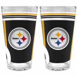 NFL Pittsburgh Steelers 2pc Pint Glass Set