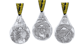 NFL Pittsburgh Steelers 3-Piece Gridiron Gnomes Ornament Set