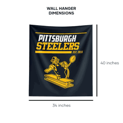 NFL Pittsburgh Steelers 40 YD Dash Legacy Printed Wall Hanging