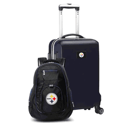 NFL Pittsburgh Steelers Deluxe 2-Piece Backpack & Carry-On Set