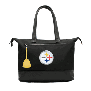 NFL Pittsburgh Steelers Laptop Tote Bag with Colored Zipper Pull Accessory