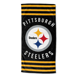 NFL Pittsburgh Steelers Stripes Beach Towel