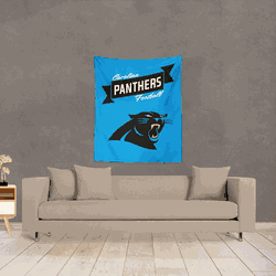 NFL Premium Carolina Panthers Printed Wall Hanging 34in x 40in
