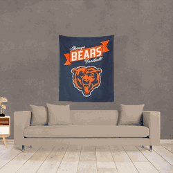 NFL Premium Chicago Bears Printed Wall Hanging 34in x 40in