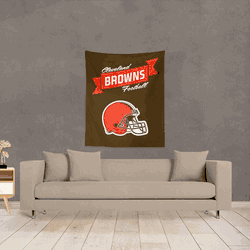 NFL Premium Cleveland Browns Printed Wall Hanging 34in x 40in