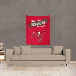NFL Premium Tampa Bay Buccaneers Printed Wall Hanging 34in x 40in