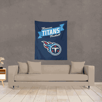 NFL Premium Tennessee Titans Printed Wall Hanging 34in x 40in