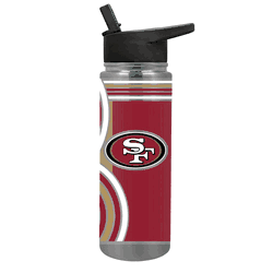 NFL San Francisco 49ers 24oz Cool Vibes Jr. Thirst Hydration Water Bottle
