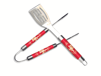 NFL San Francisco 49ers BBQ Grill Utensil Set