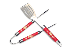 NFL San Francisco 49ers BBQ Grill Utensil Set