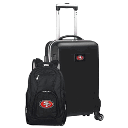 NFL San Francisco 49ers Deluxe 2-Piece Backpack & Carry-On Set