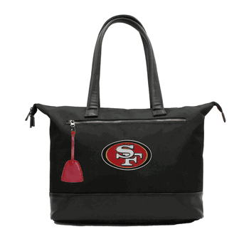 NFL San Francisco 49ers Laptop Tote Bag with Colored Zipper Pull Accessory