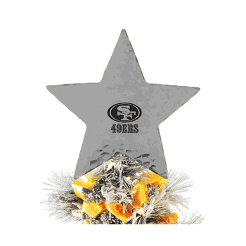 NFL San Francisco 49ers Star Tree Topper