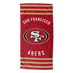 NFL San Francisco 49ers Stripes Beach Towel