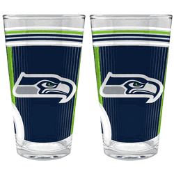 NFL Seattle Seahawks 2pc Pint Glass Set