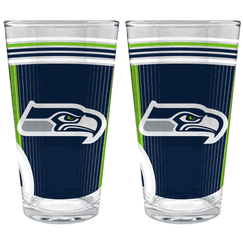 NFL Seattle Seahawks 2pc Pint Glass Set