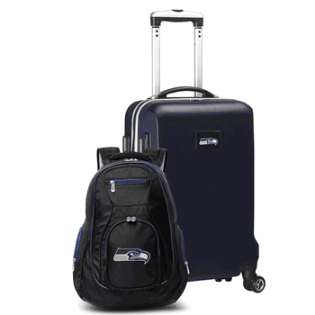 NFL Seattle Seahawks Deluxe 2-Piece Backpack & Carry-On Set