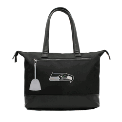NFL Seattle Seahawks Laptop Tote Bag with Colored Zipper Pull Accessory