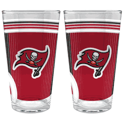 NFL Tampa Bay Buccaneers 2pc Pint Glass Set