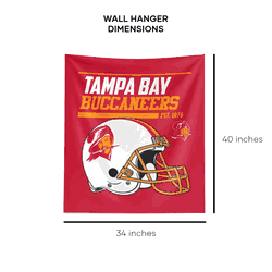 NFL Tampa Bay Buccaneers 40 YD Dash Legacy Printed Wall Hanging