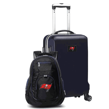 NFL Tampa Bay Buccaneers Deluxe 2-Piece Backpack & Carry-On Set