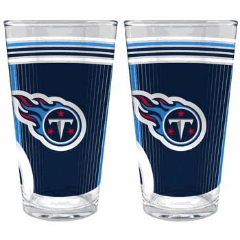 NFL Tennessee Titans 2pc Pint Glass Set