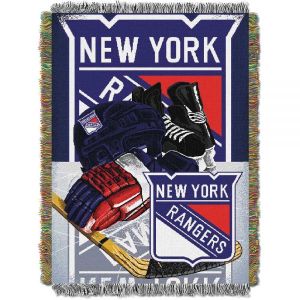 NHL New York Rangers Home Ice Advantage Woven Tapestry Wall Hanging 48x60 Inches