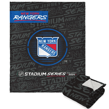NHL 2024 NHLSS Turnpike NY New York Rangers Silk Touch Sherpa Throw
