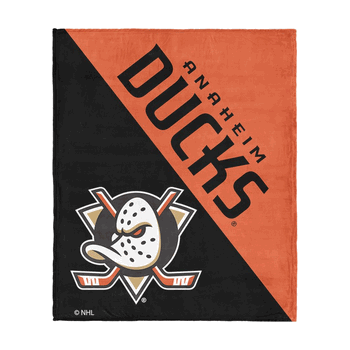 NHL Anaheim Ducks Halftone Silk Touch Throw Blanket 46x60 inches