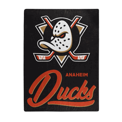 NHL Anaheim Ducks Signature Raschel Throw Blanket 50x60 Inches