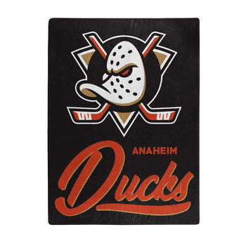 NHL Anaheim Ducks Signature Raschel Throw Blanket 50x60 Inches