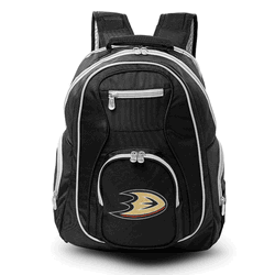 NHL Anaheim Mighty Ducks 19" Premium Laptop Backpack with Colored Trim