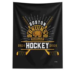 NHL Boston Bruins 100th Anniversary Fanatic Wall Hanging 50x60 Inches